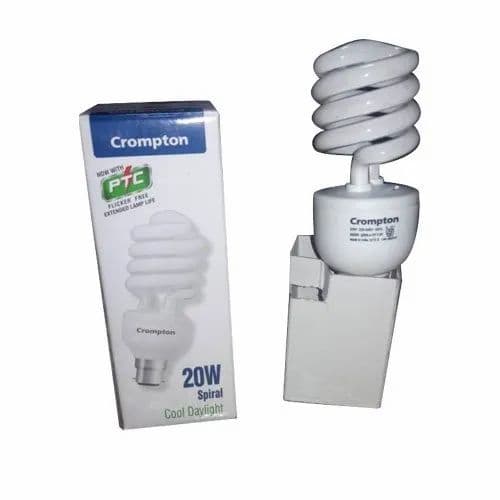20 W Cool White 20W Crompton CFL Spiral Bulb at Rs 150/piece in Delhi ...