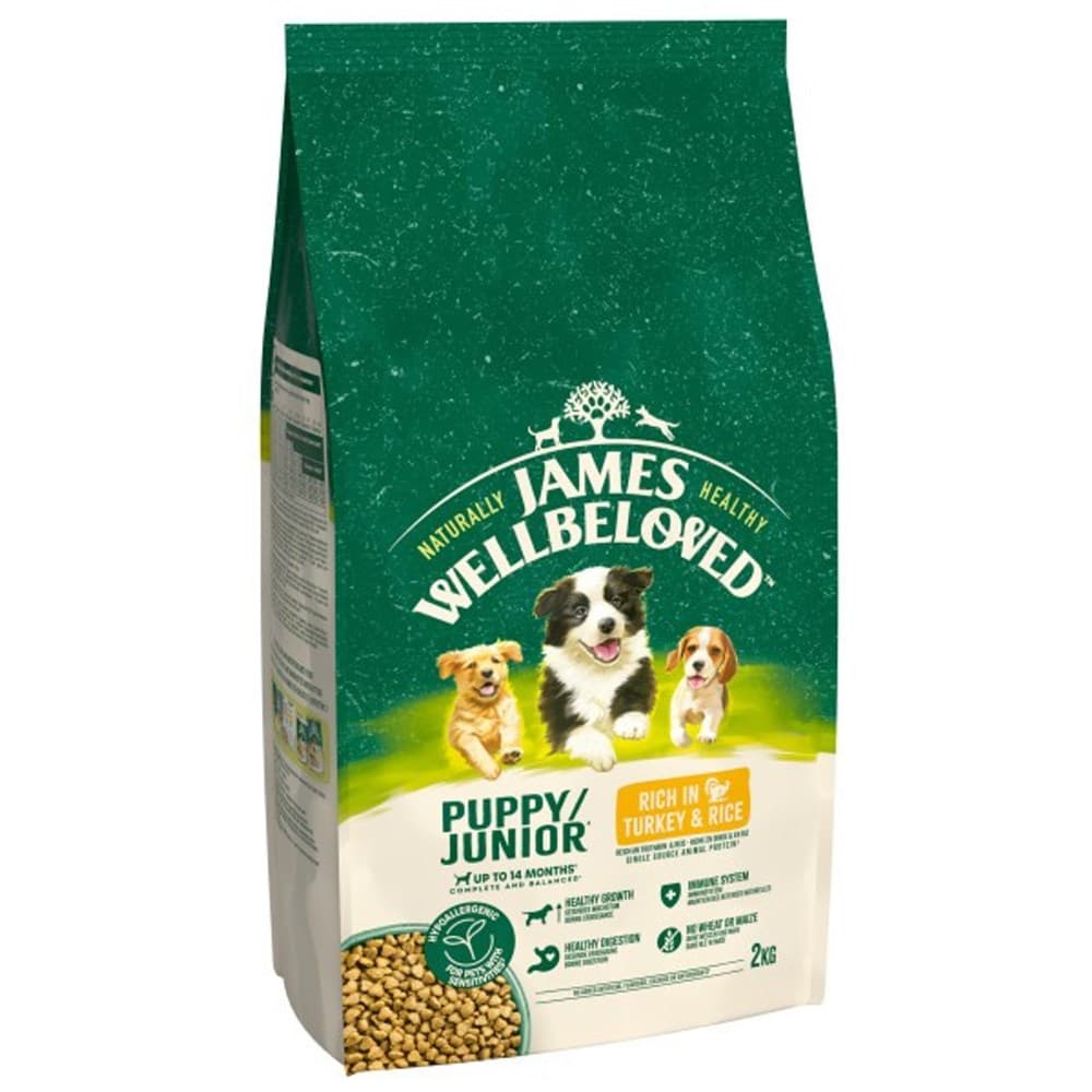 James Wellbeloved Puppy Turkey and Rice 2Kg - James Wellbeloved Dog ...