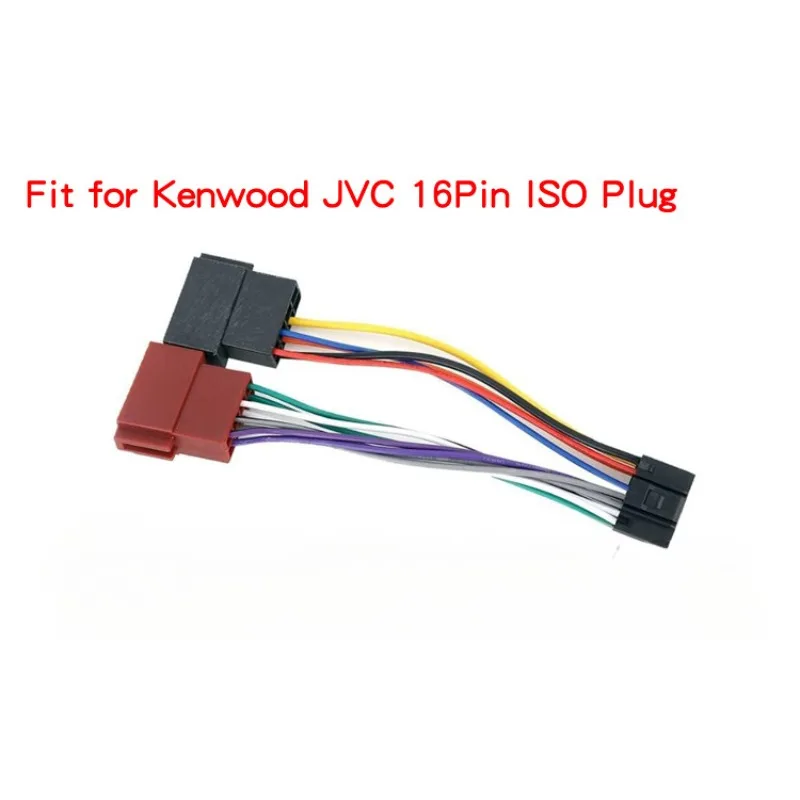 3pcs Universal Car Stereo ISO Harness Adapter 16-Pin Plug & Play Wiring ...
