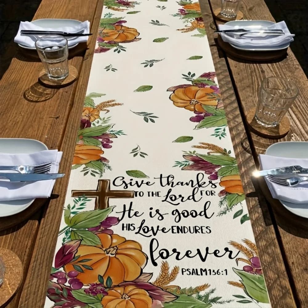 Autumn Harvest Thanksgiving Table Runner – The Fork Spoon