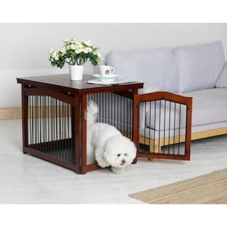 Merry Products 2-in-1 Configurable Pet Crate and Gate - Bed Bath ...