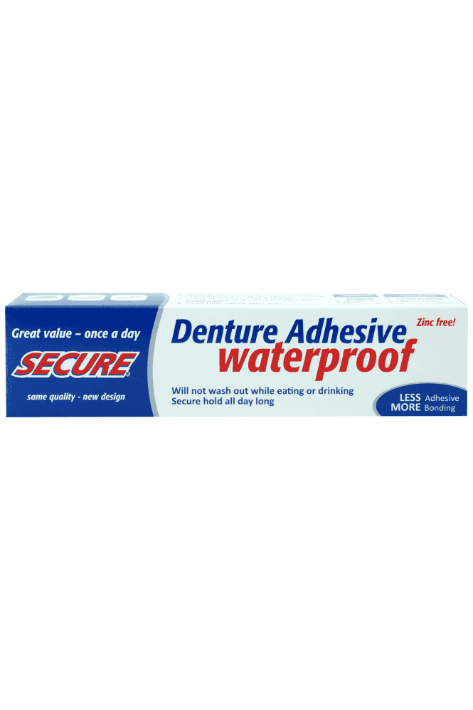 Secure Waterproof Denture Adhesive | Dental Care | Allcures