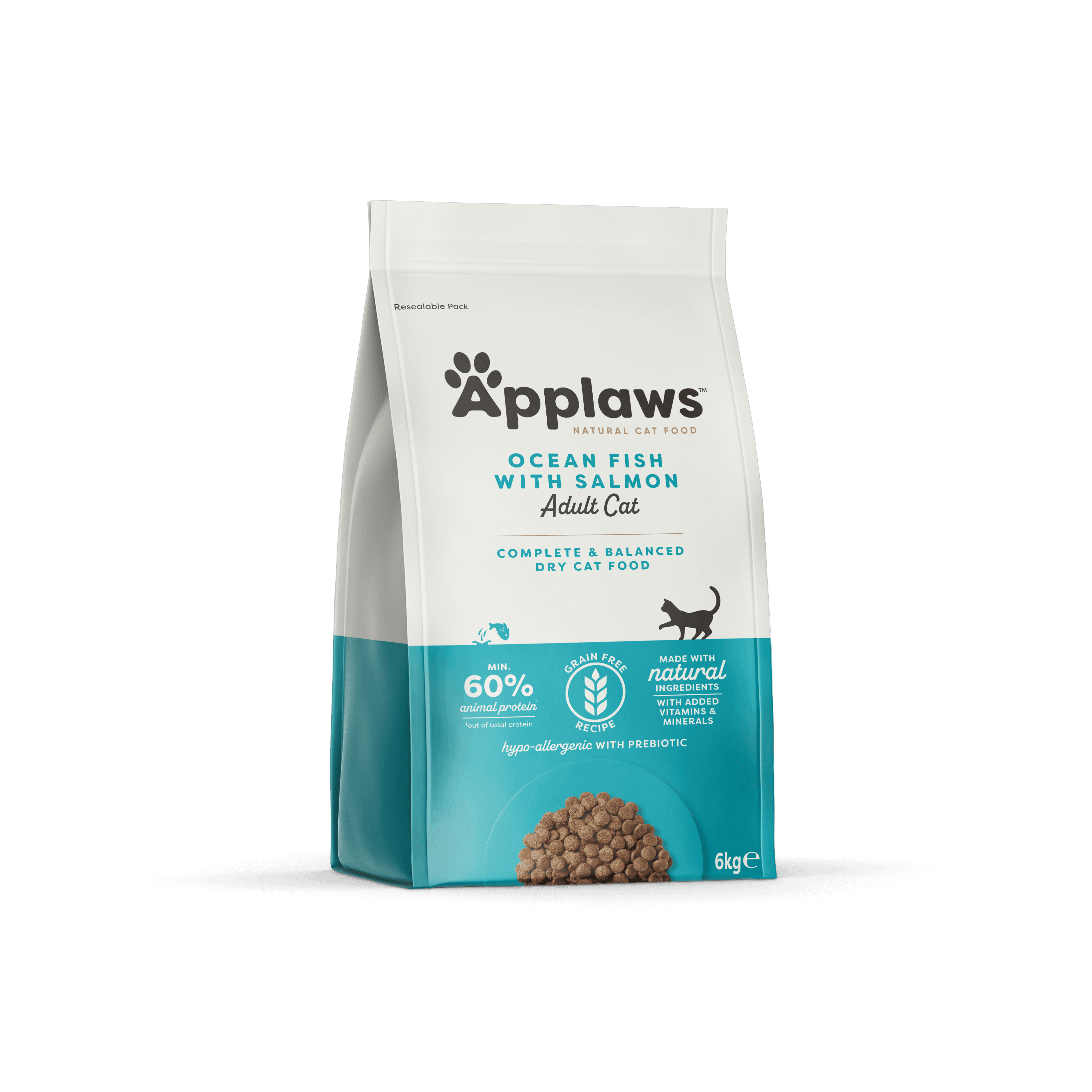 Ocean Fish with Salmon Adult Dry Cat Food | 6kg Bag | Applaws UK