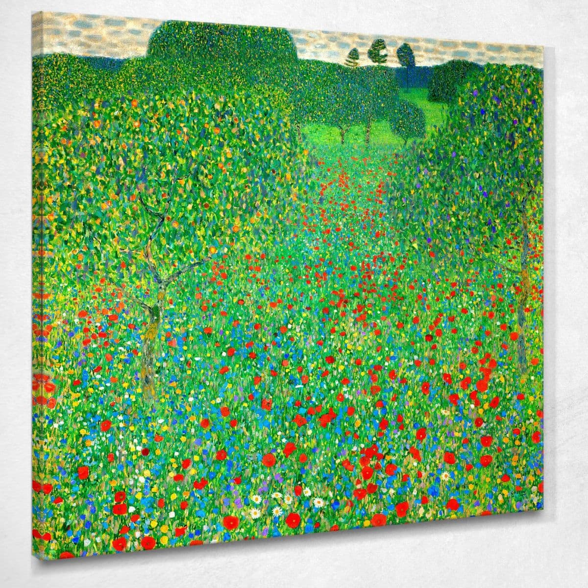 Field Of Poppies Gustav Klimt canvas print