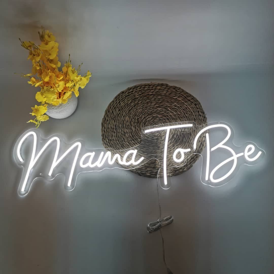 Buy Mama To Be Neon Sign - Cool White 26x90cm | Balloons4u