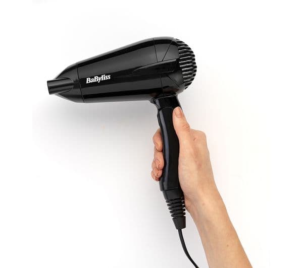 BABYLISS Travel Dry 5344BU 2000 Hair Dryer - Black - 5344U - Currys ...