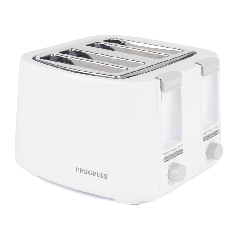PROGRESS 4 SLICE TOASTER WHITE | British Chemist