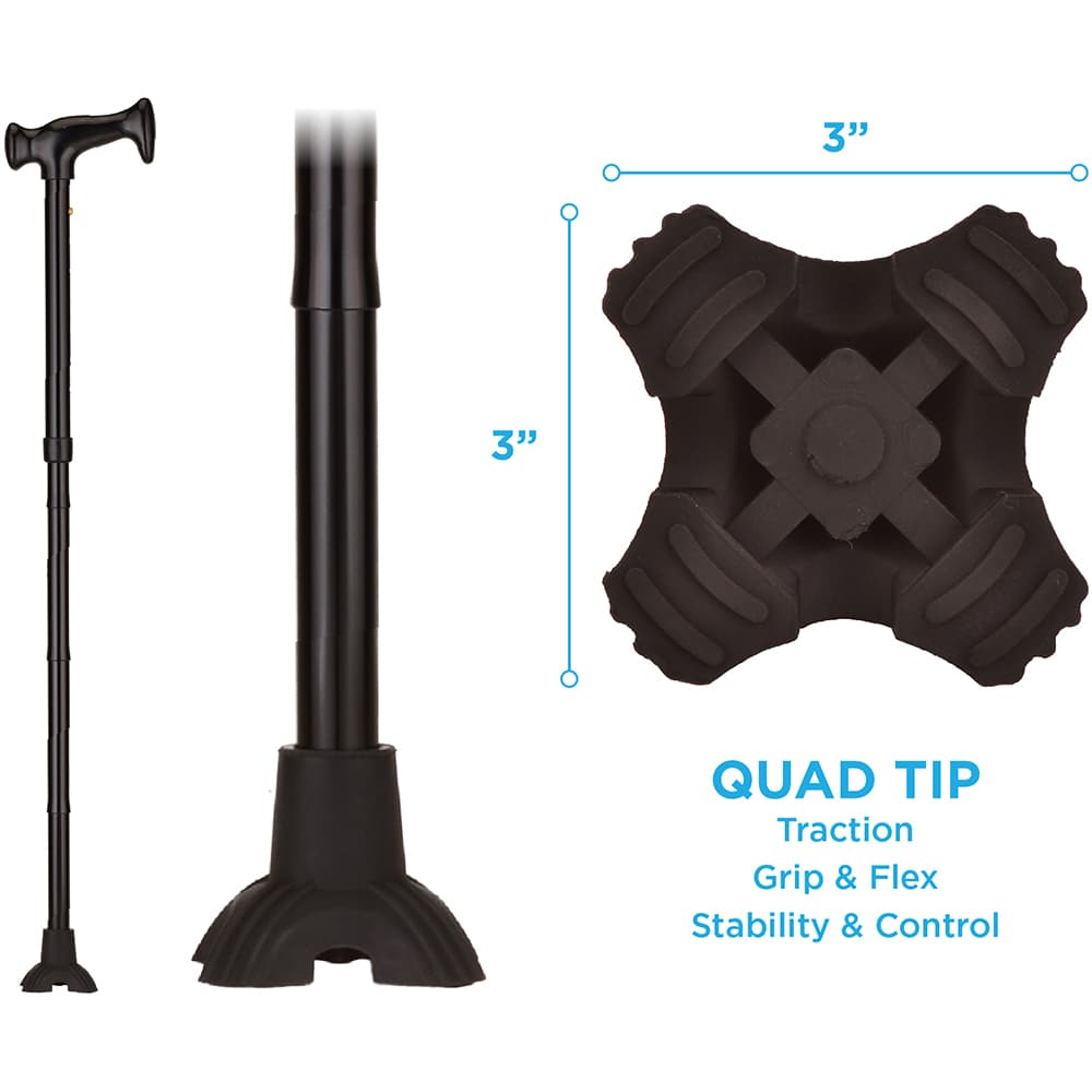Folding Canes with Mini Quad Cane Tip