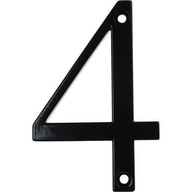 Fab & Fix Hardex Door Numeral Matt Black 4 | Toolstation