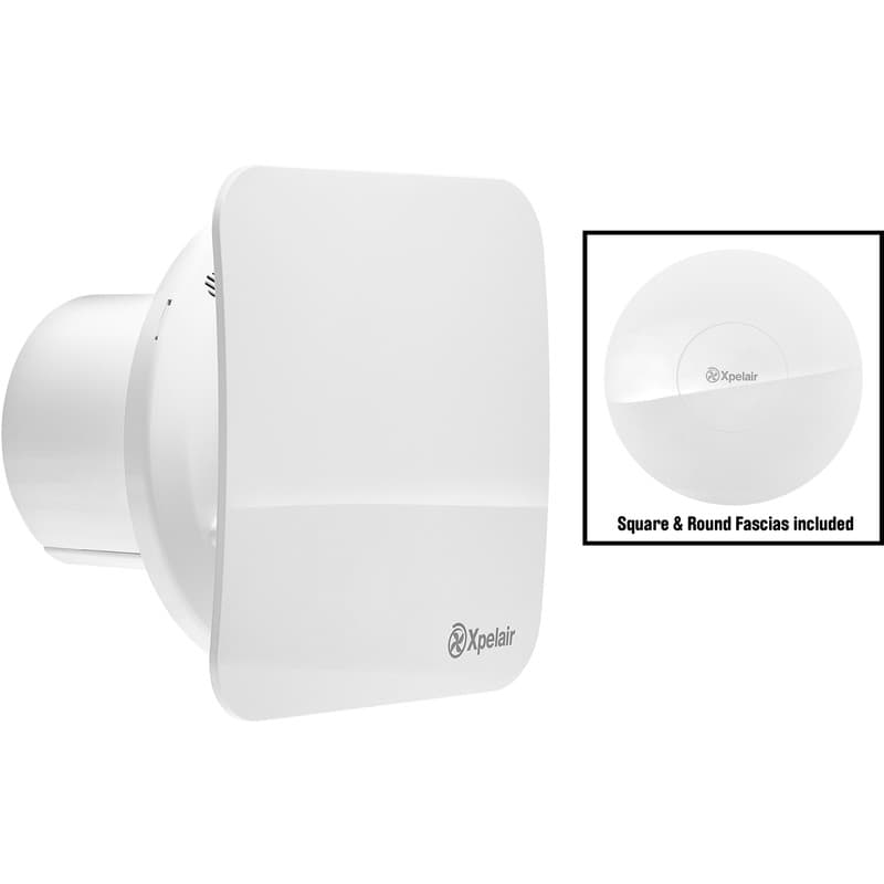 Xpelair Simply Silent 100mm Contour Extractor Fan Humidistat | Toolstation