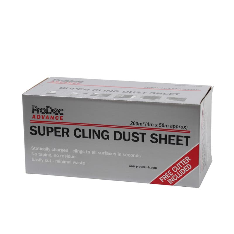 Prodec Advance Super Cling Dust Sheet 4m x 50m | Toolstation
