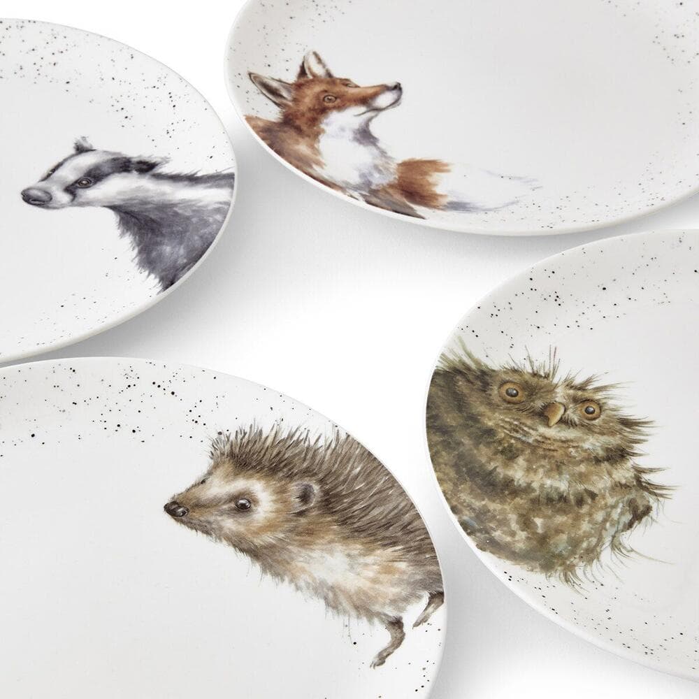 Royal Worcester Wrendale Countryside Animals DINNER PLATES 26cm Fine ...