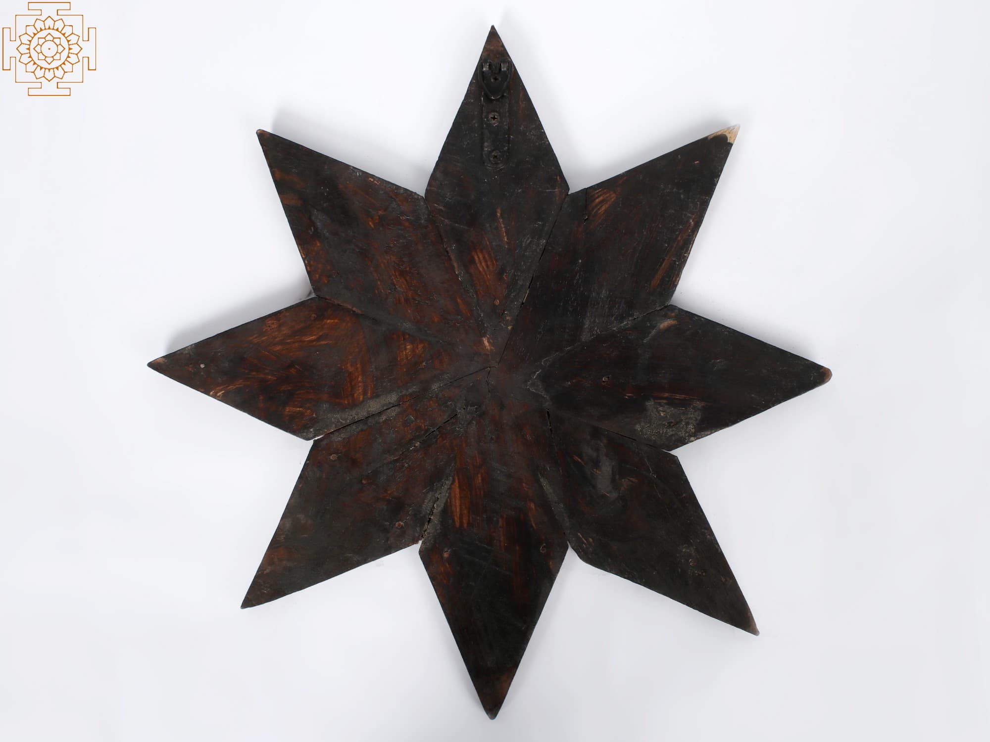 East of India Wooden Hanging Star Decoration