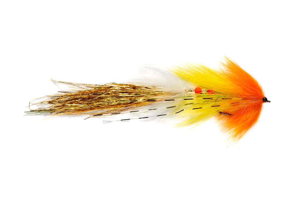 Fulling Mill Articulated Whistler Pike Fly Yellow/Orange #4/0 – Glasgow ...