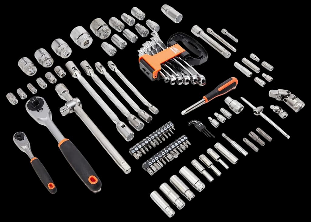 Amazon.com: Bahco Socket Set 91 Piece 1/4 & 1/2 Drive - S910 : Tools ...