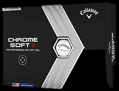 Callaway Golf Chrome Soft Golf Balls (Chrome Soft X, White,Triple Track)