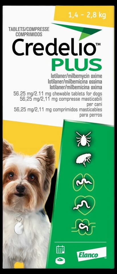 Credelio Plus Dog Very Small 3.1 - 6.2 lbs CanadaVet