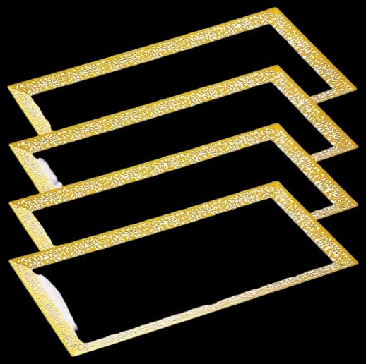 Amazon.com: 12 Pack Serving Trays and Platters Disposable White Plastic ...