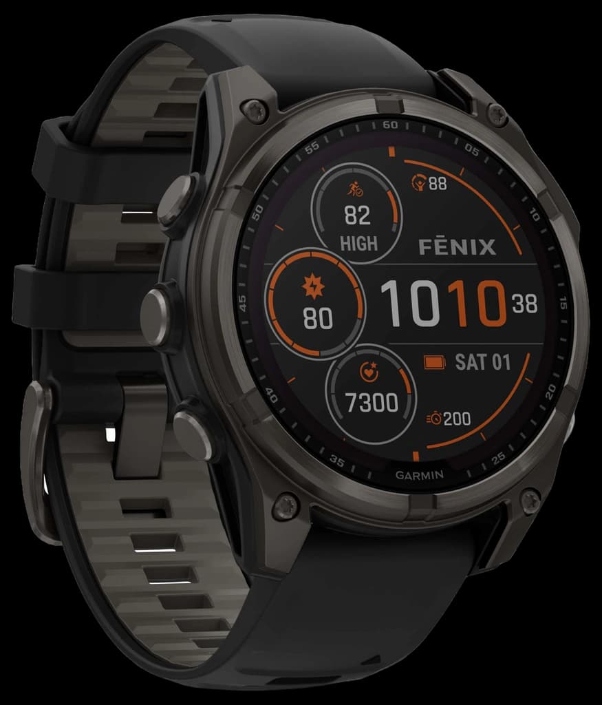 Garmin Fenix 8 51mm Sapphire Solar Carbon Grey DLC Titanium Black ...