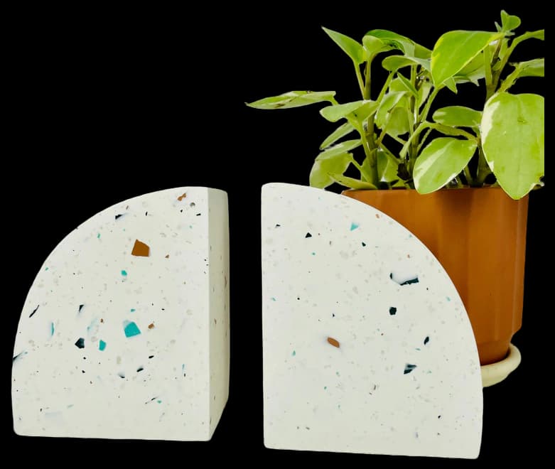 Habitat Terrazzo Bookends