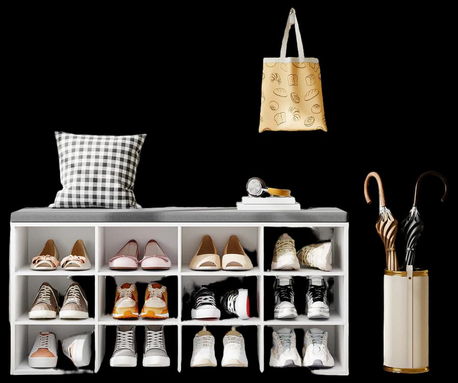 Amazon.com: HOOBRO Shoe Storage Bench with Padded Cushion, Entryway ...