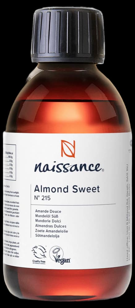 Naissance Sweet Almond Oil (no. 215) 250ml – for Skin, Hair, Massage ...