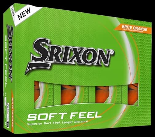 Srixon Soft Feel Brite High Visibility Golf Balls with Ultra-Soft Touch | Long Distance & Stable Trajectory | Spin Controlled & Fast Detection | Orange/Red/Green