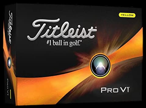 Titleist Pro V1 Golf Balls, Yellow (One Dozen)