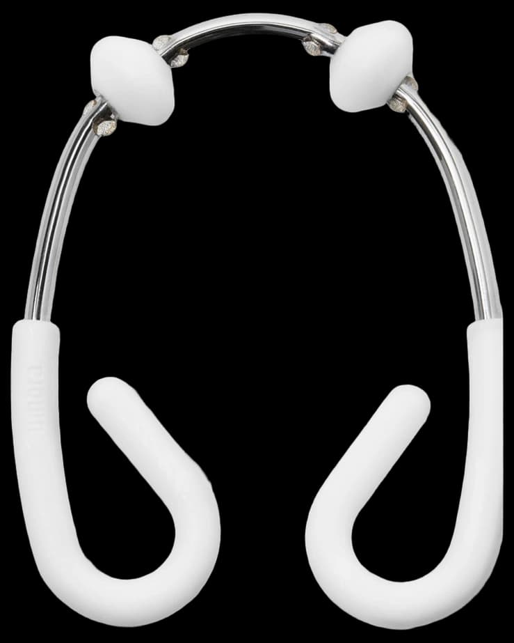Umbra Flex Double Shower Rings, Set of 12, White/Chrome