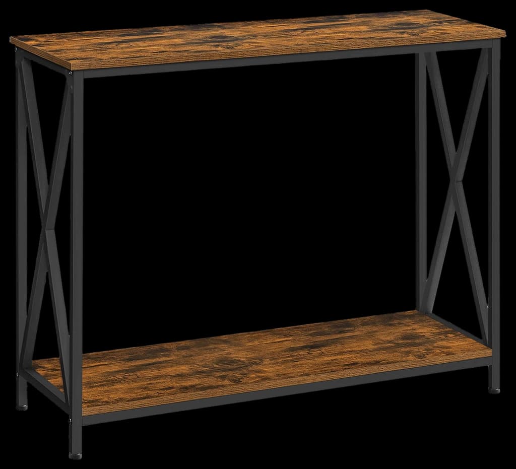 VASAGLE Console Table, Sofa Table with 2 Storage Shelves,39.4 L x 13.8 ...