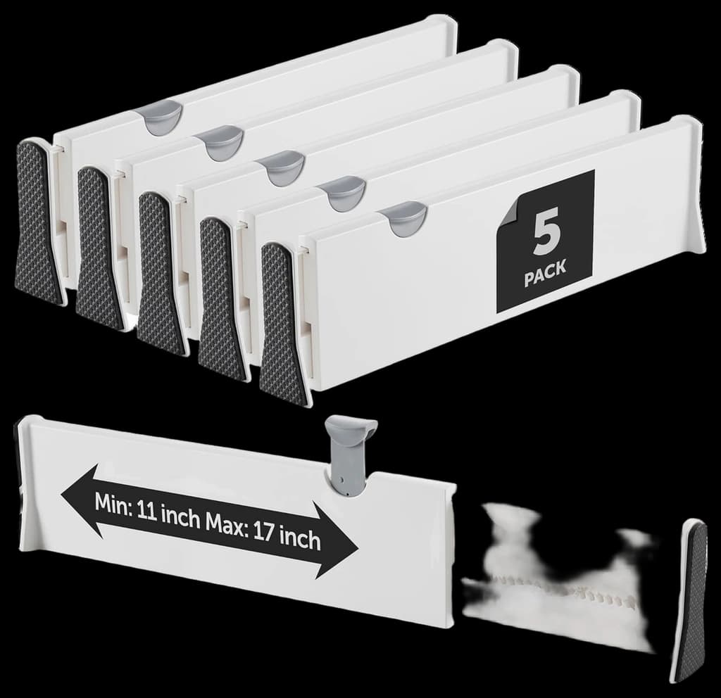Adjustable Drawer Dividers Set of 5 Review - Cooking Appliance World