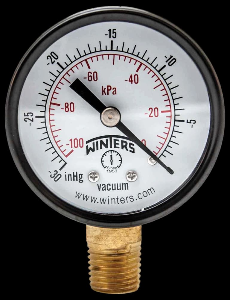 Winters PEM Series Lead Free Series Pressure Gauge, 2" Dial size, 1/4 ...