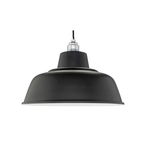 Refurbished Habitat Core Metal Pendant Shade - Jet Black on OnBuy