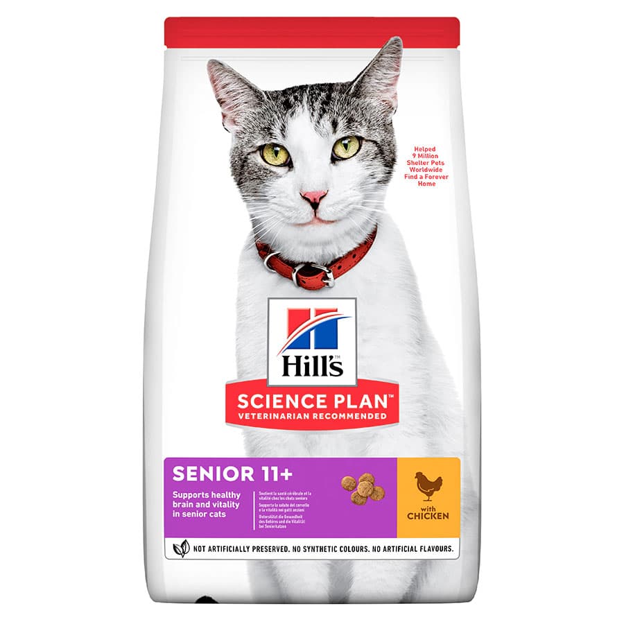 Hill’s Science Plan Senior Dry Cat Food Chicken | Pets