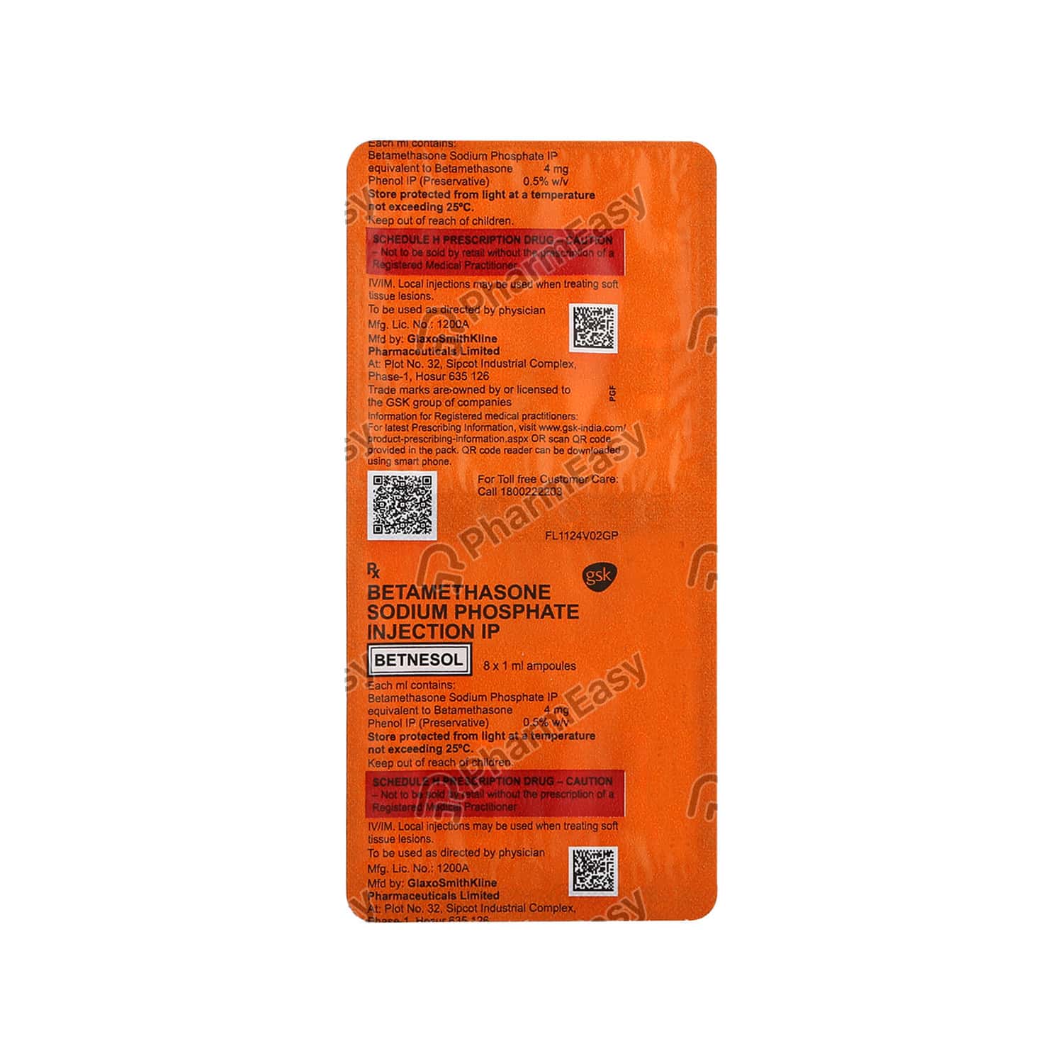 Betnesol 4 MG Injection (1): Uses, Side Effects, Price & Dosage | PharmEasy