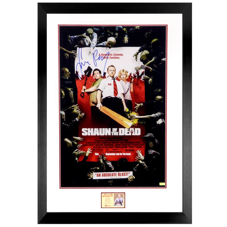 Lot Detail - Simon Pegg Autographed Shaun of the Dead 16x24 Framed Poster