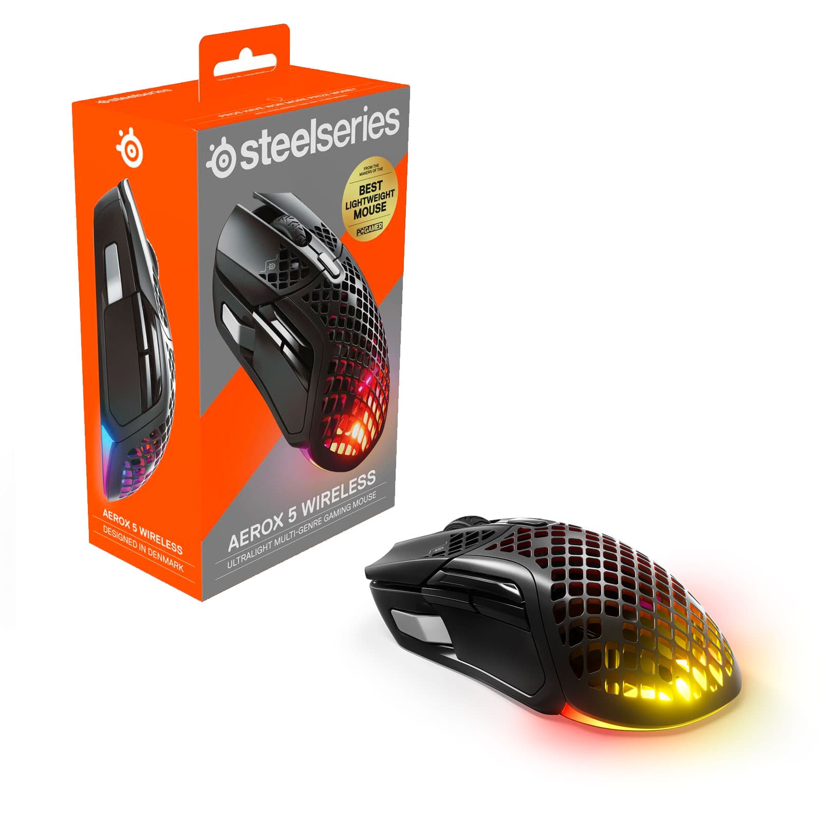 MOUSE STEELSERIES AEROX 5 WIRELESS - Clones y Periféricos