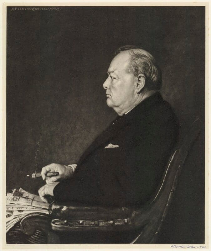 NPG D33258; Winston Churchill - Portrait - National Portrait Gallery