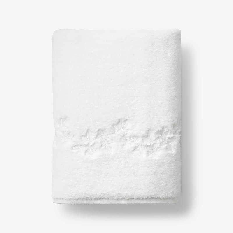 The White Company Hydrocotton Embroidered Towel