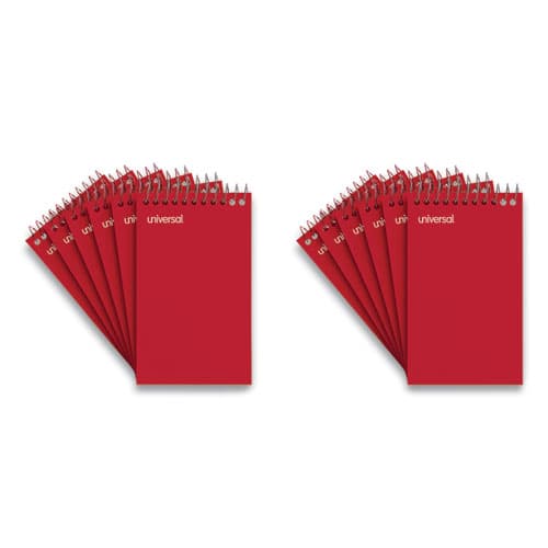 Wirebound Memo Pad with Coil-Lock Wire Binding, Narrow Rule, Orange ...
