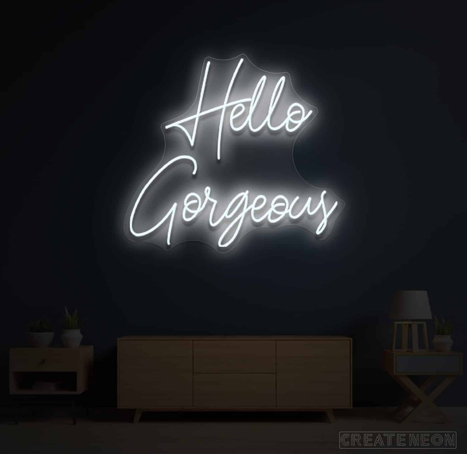 Amped & Co Hello Gorgeous Neon Sign