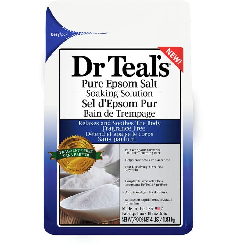 Dr Teal’s Pure Epsom Salt Soaking Solution, Fragrance Free 1810 g - CTC ...