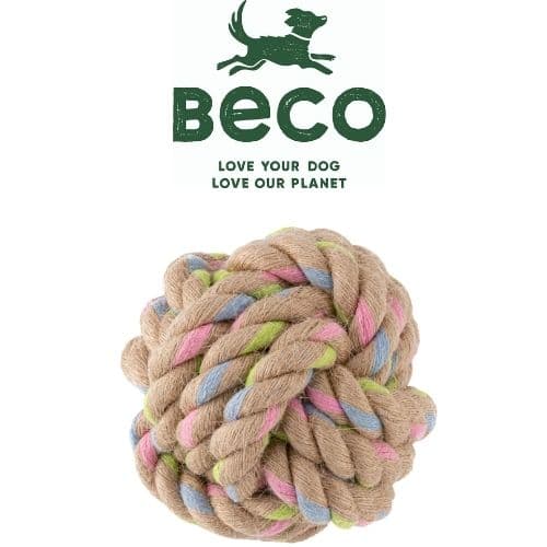 BECO - Hemp Rope Ball Tough Dog Toy