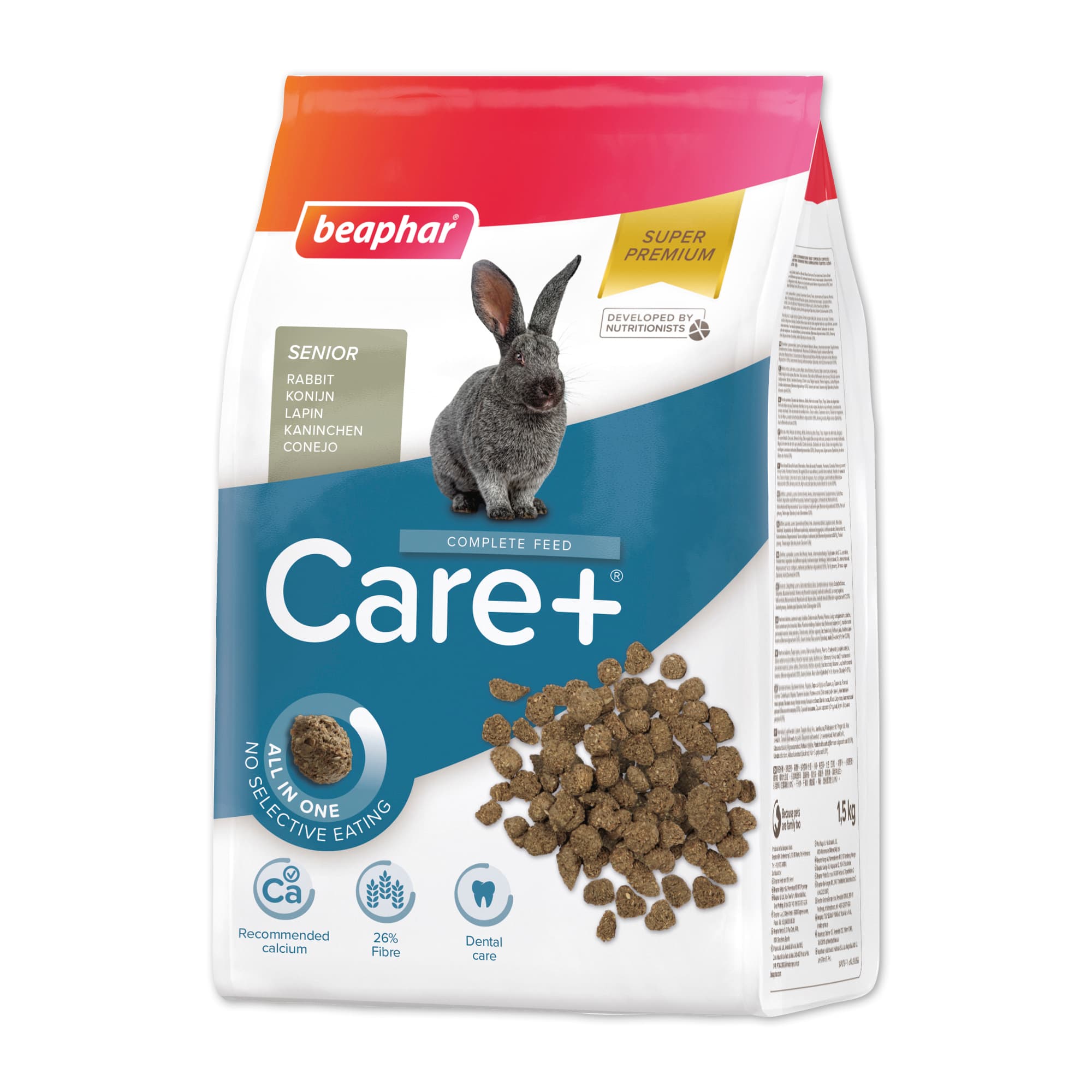 Beaphar CARE+® Rabbit Senior Food, 1.5kg - Beaphar