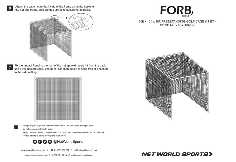 NET WORLD SPORTS FORB GOLF QUICK START MANUAL Pdf Download | ManualsLib
