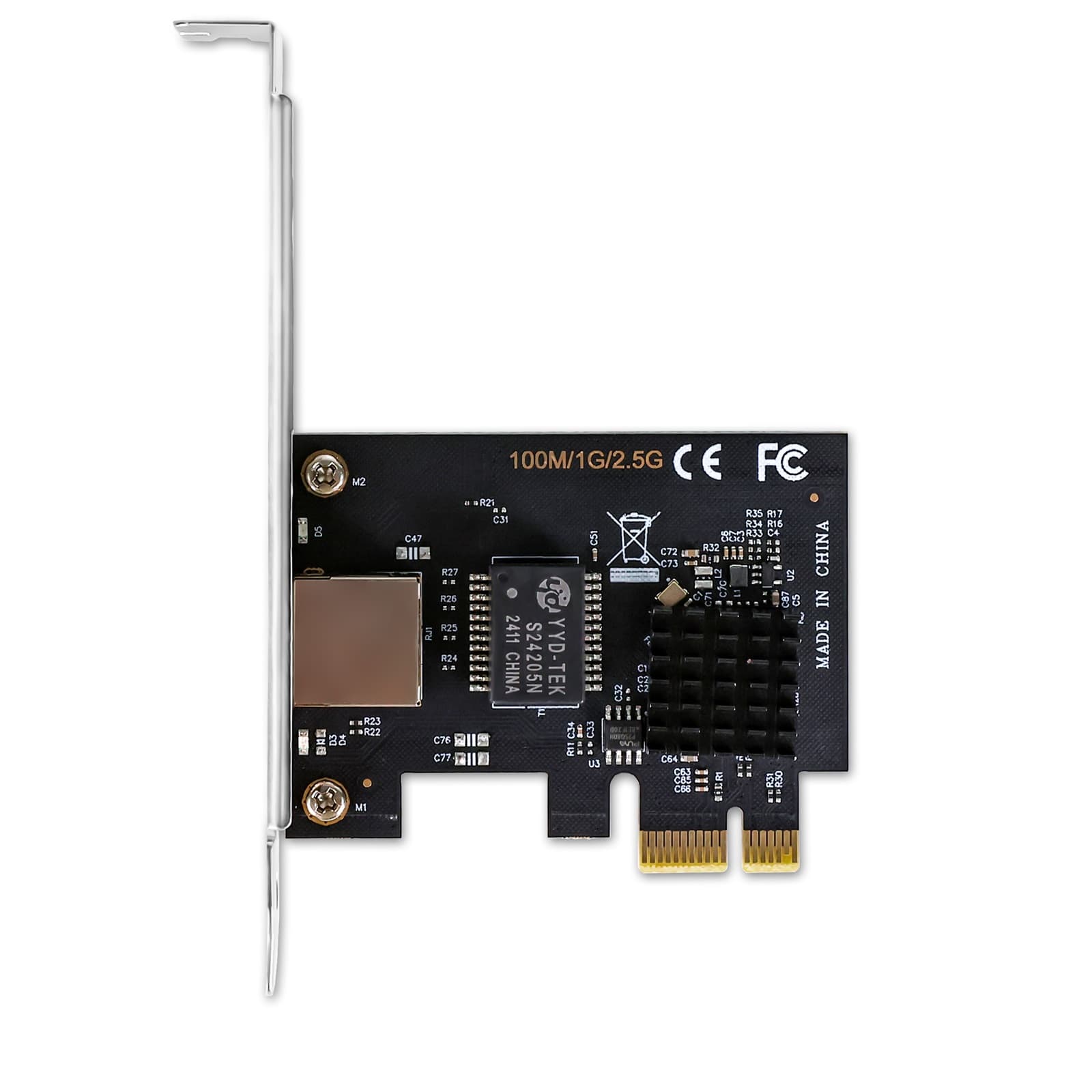 Realtek RTL8125B 2.5G Single-Port RJ45 Ethernet Network Interface Card ...