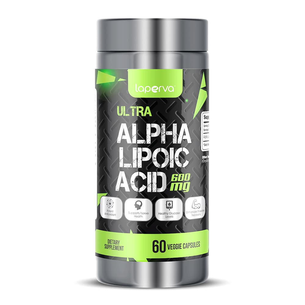 Laperva Ultra Alpha-Lipoic Acid, 60 Veggie Capsules, 600 mg, Potent ...