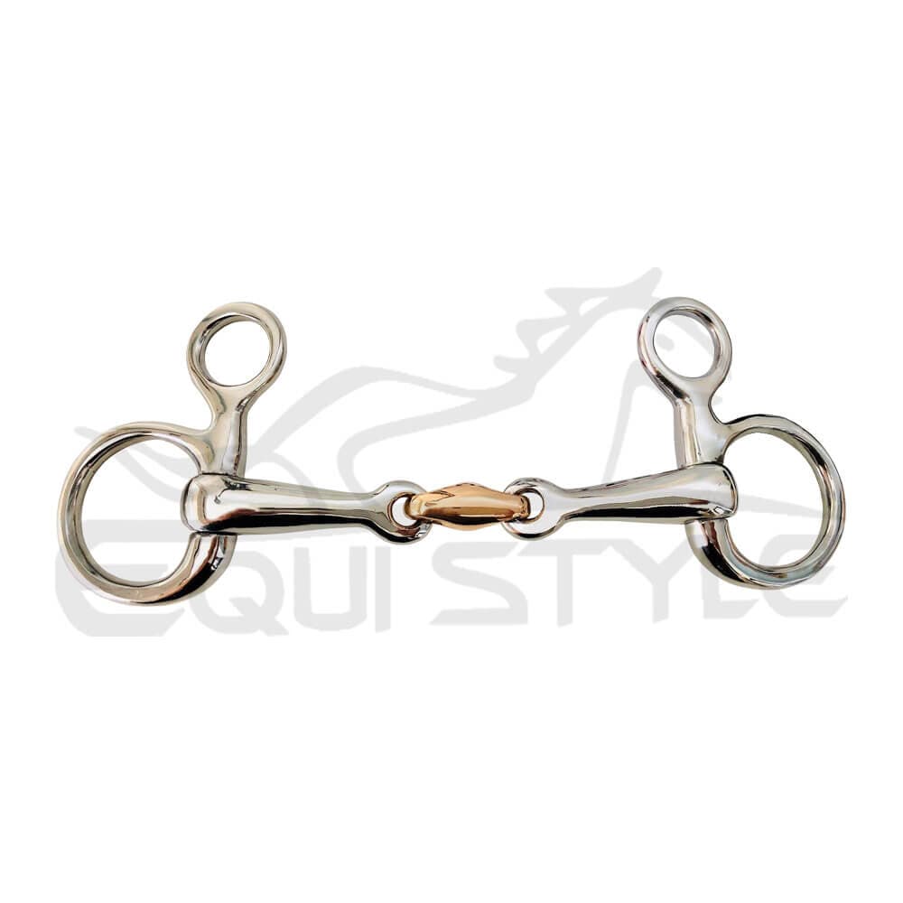Hanging Cheek Snaffle Copper Jointed Mouthpiece | Equistl