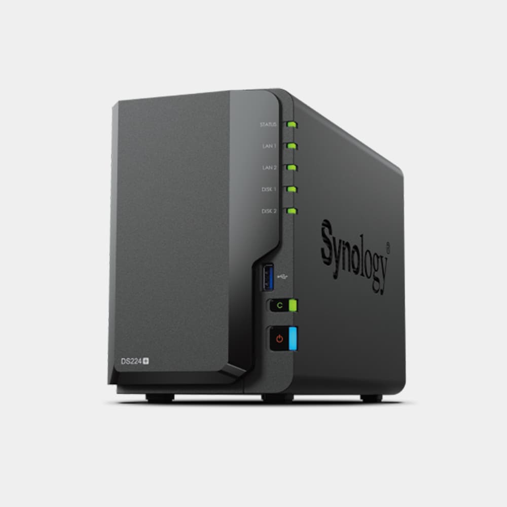 Enhance Storage with Synology 2 Bay Diskstation DS224+ NAS