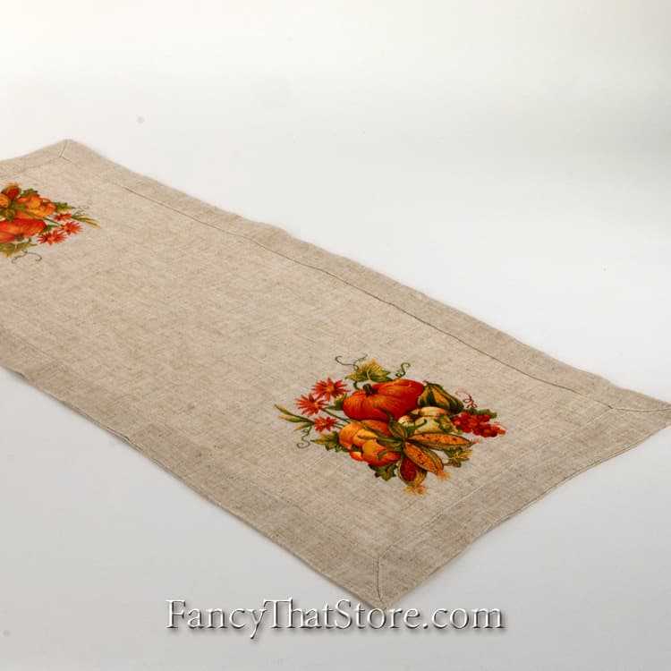 Embroidered Harvest Table Runner - — Fancy That Stor…